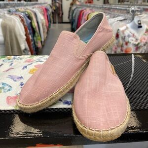 OluKai Pink Slip-On Espadrilles with Jute Sole